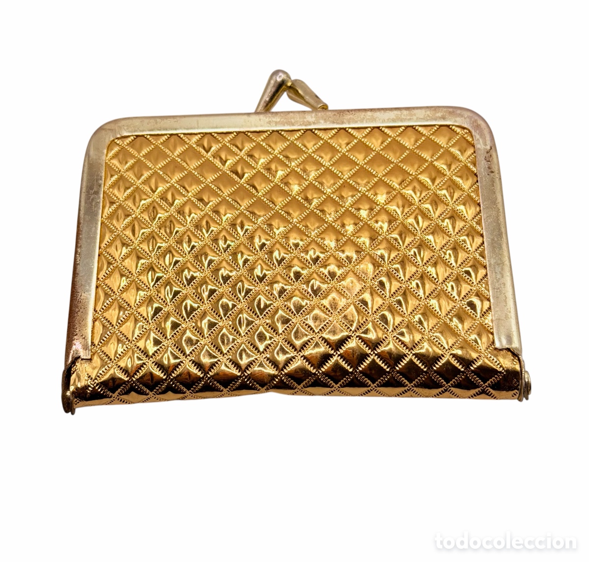 Vintage: Bolso Dorado con Enseres de Sastrer&iacute;a