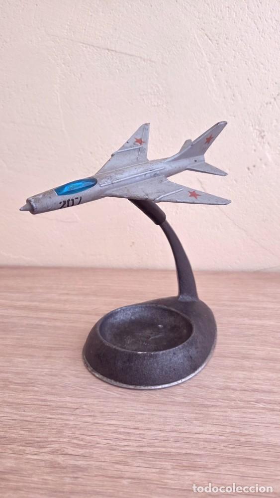 Vintage: Vintage Soviet-era Sukhoi Su-7 model airplane /ashtray