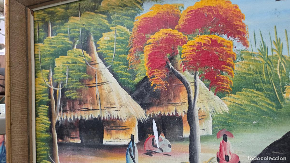 Vintage: cuadro africano al oleo - Foto 2