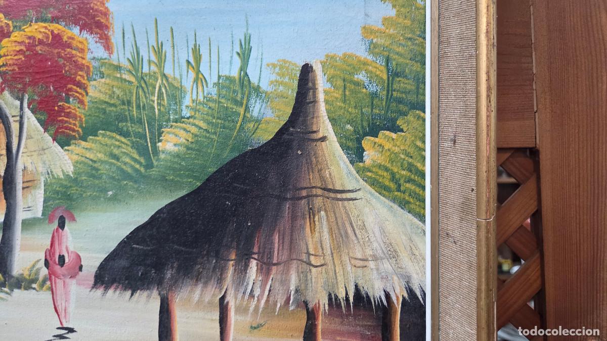 Vintage: cuadro africano al oleo - Foto 5