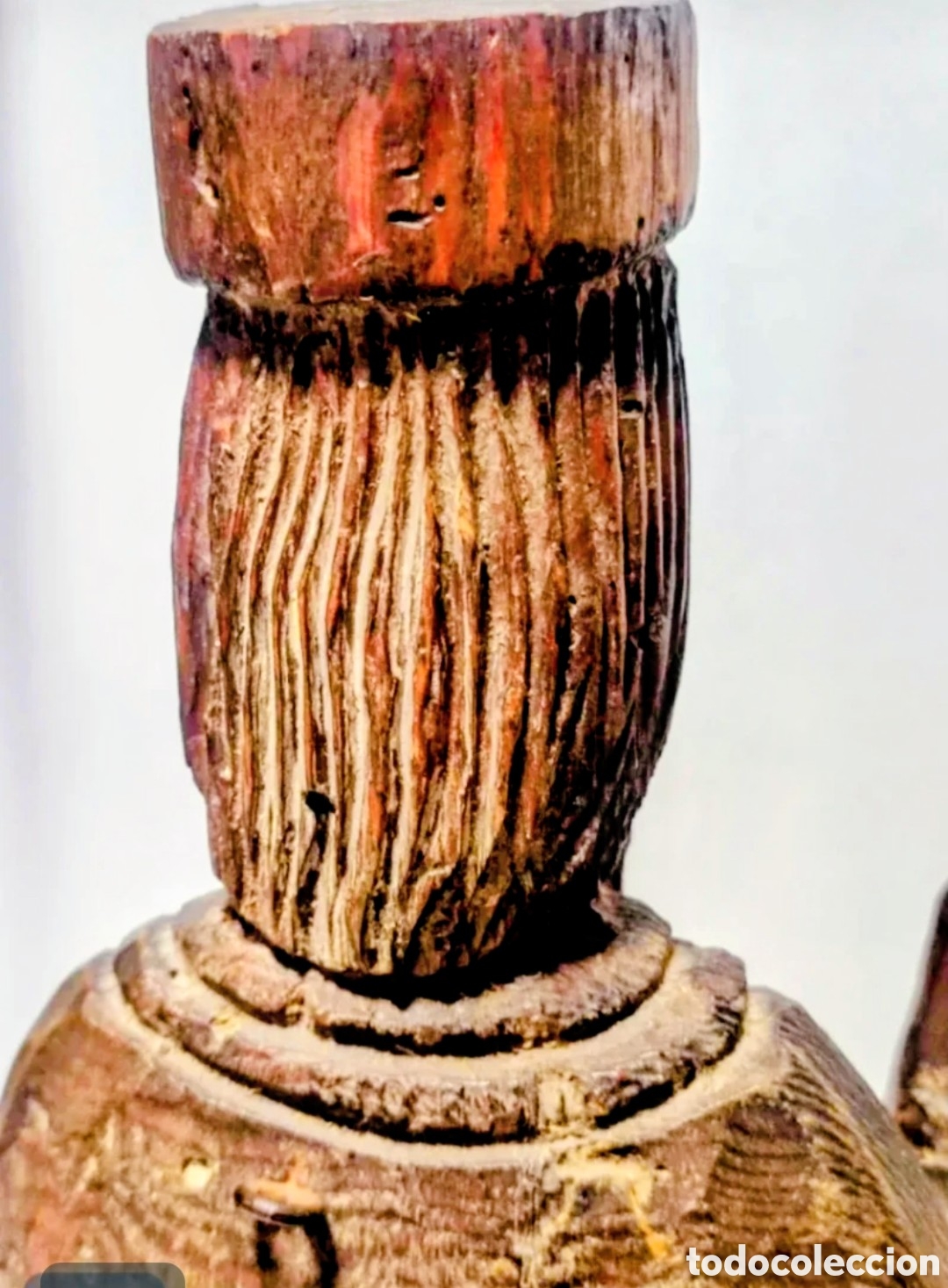 Vintage: ESCULTUR MADERA TECA - Foto 6
