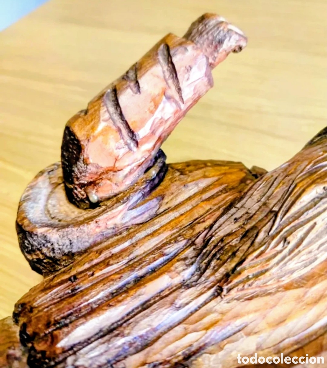 Vintage: ESCULTUR MADERA TECA - Foto 7