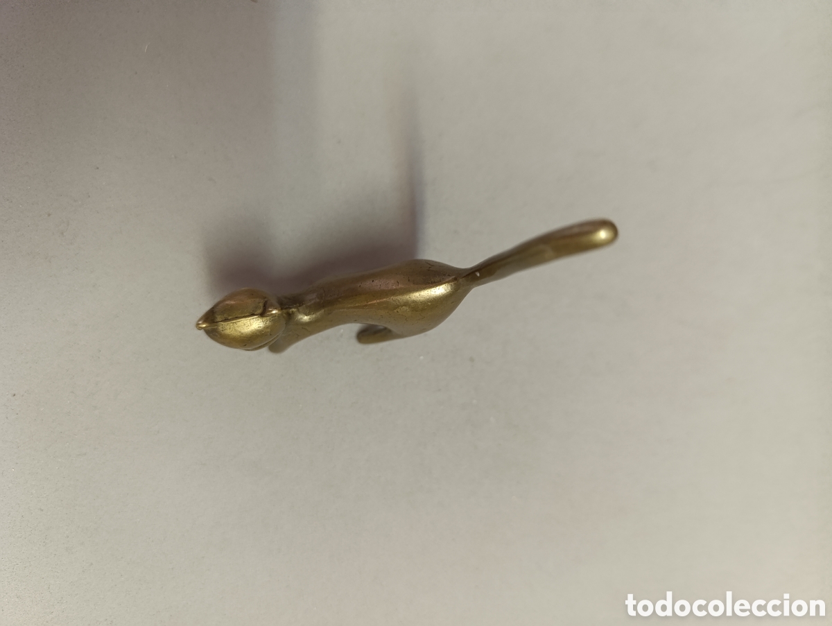 Vintage: GATO DE BRONCE, SOPORTE DE ANILLOS. - Foto 6