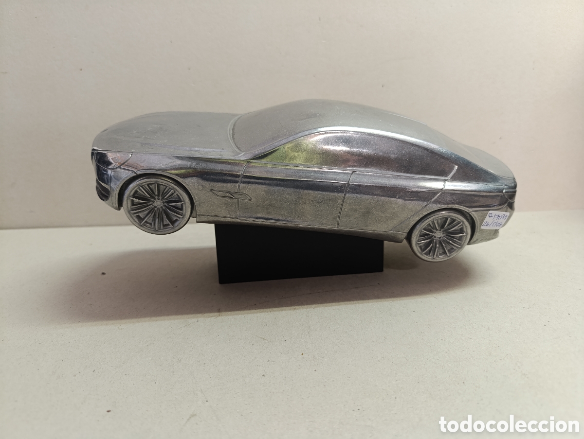 Vintage: PROTOTIPO EN ALUMINIO DE BMW CONCEPT CS. ESCULTURA DE COCHE CON BASE.