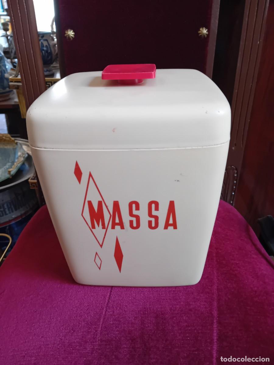 Vintage: Bote de pl&aacute;stico, para massa marca Edmar Leir&iacute;a d&eacute;cada de los 50/60
