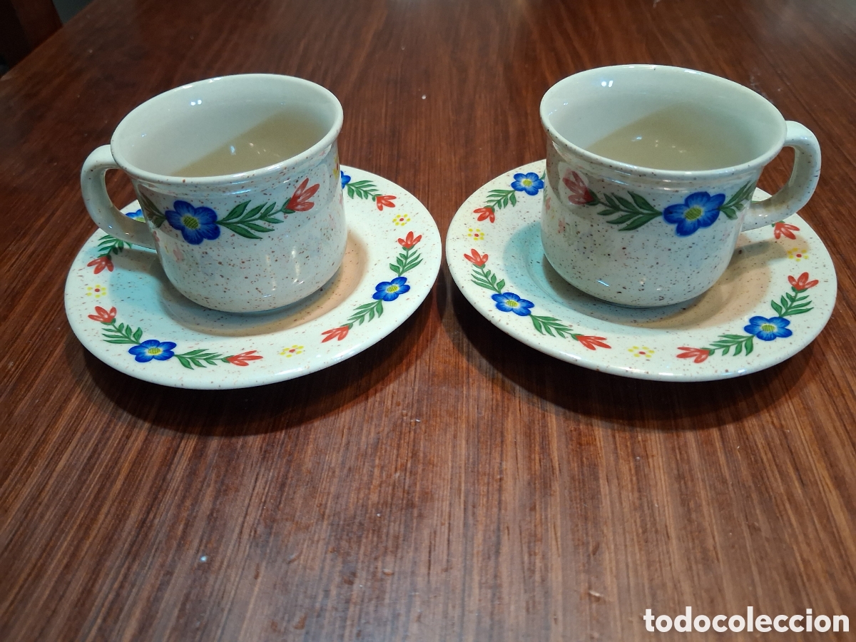 Vintage: Tazas cafe maca Tulowice made Poland