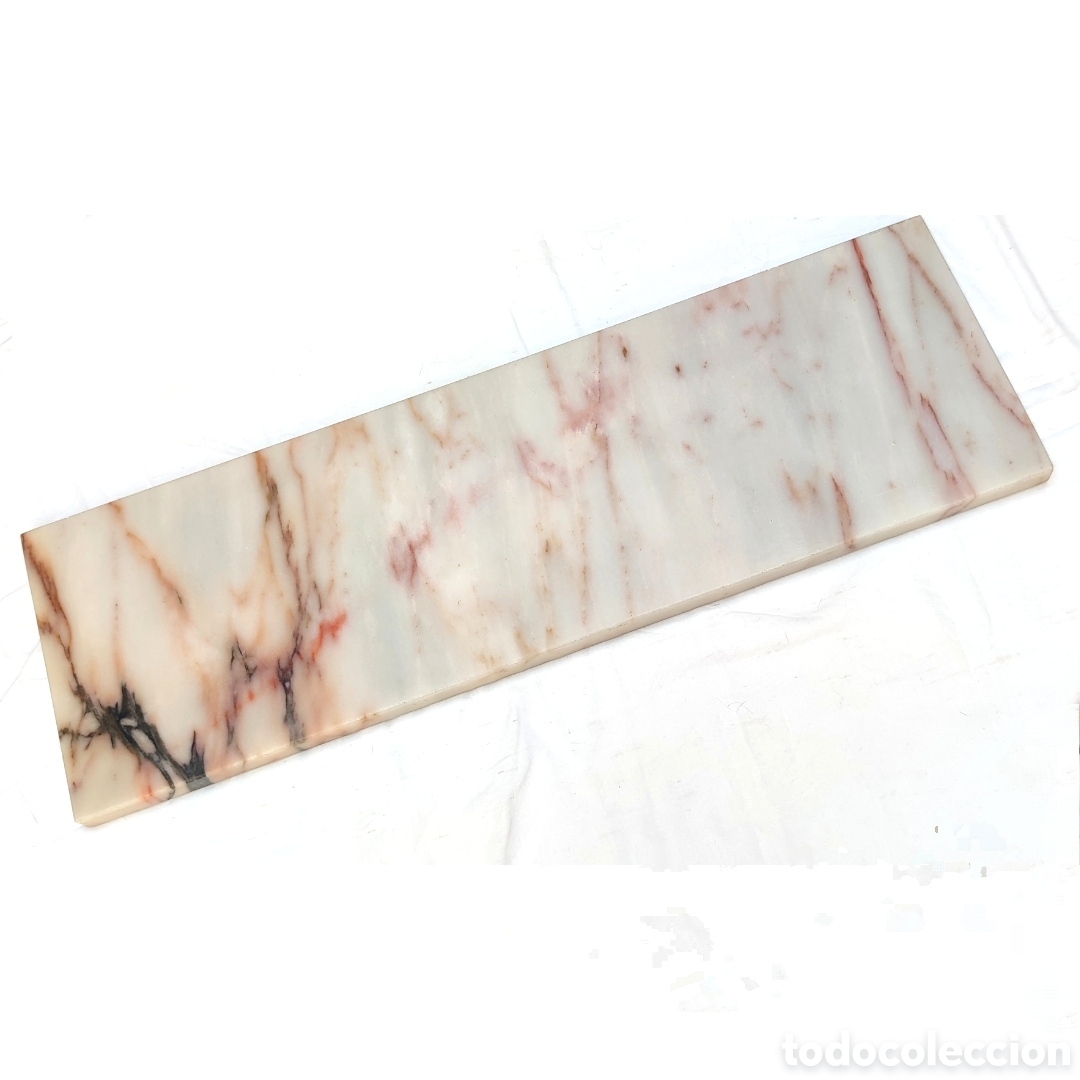 Vintage: M&aacute;rmol rosa natural 60x10x2.4 cm repisa base escultura figura