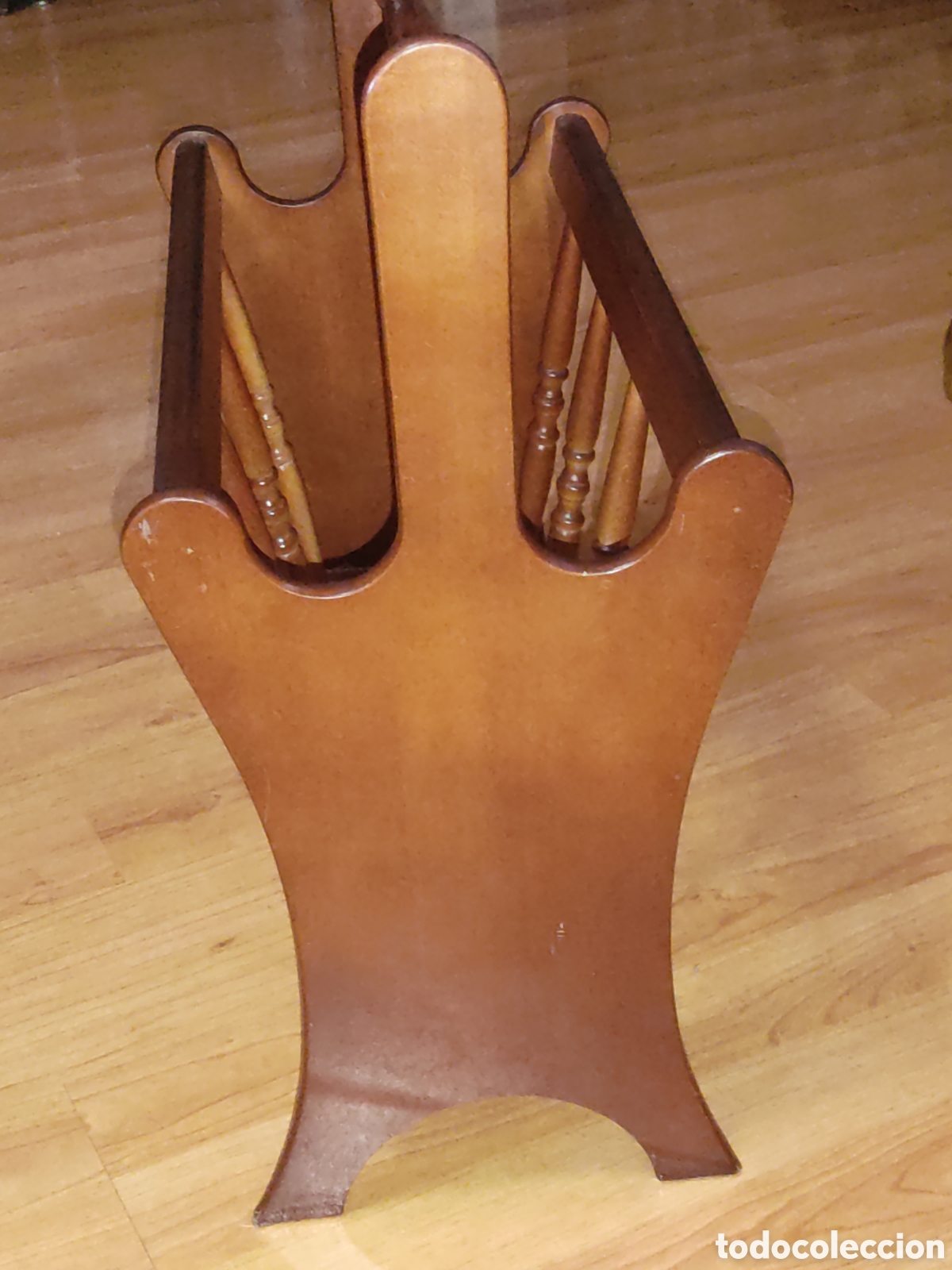 Vintage: Original revistero de madera.Vintage - Foto 3