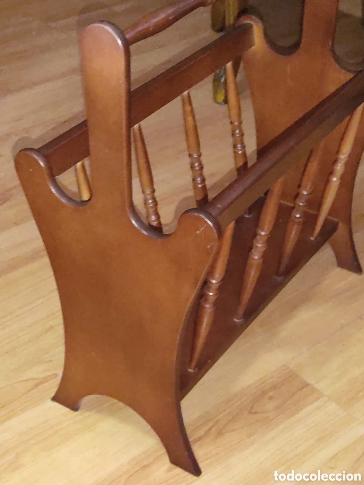 Vintage: Original revistero de madera.Vintage - Foto 4