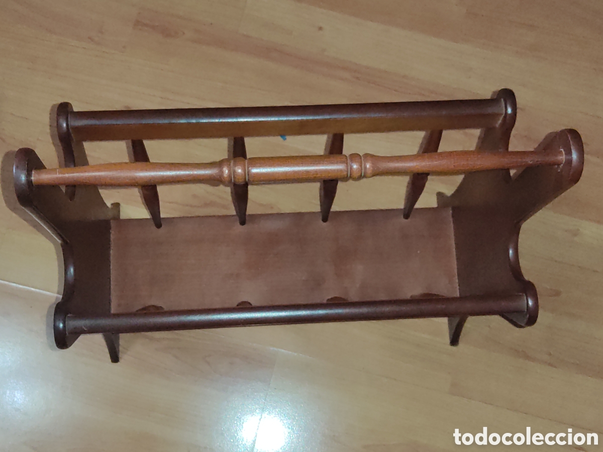 Vintage: Original revistero de madera.Vintage - Foto 5