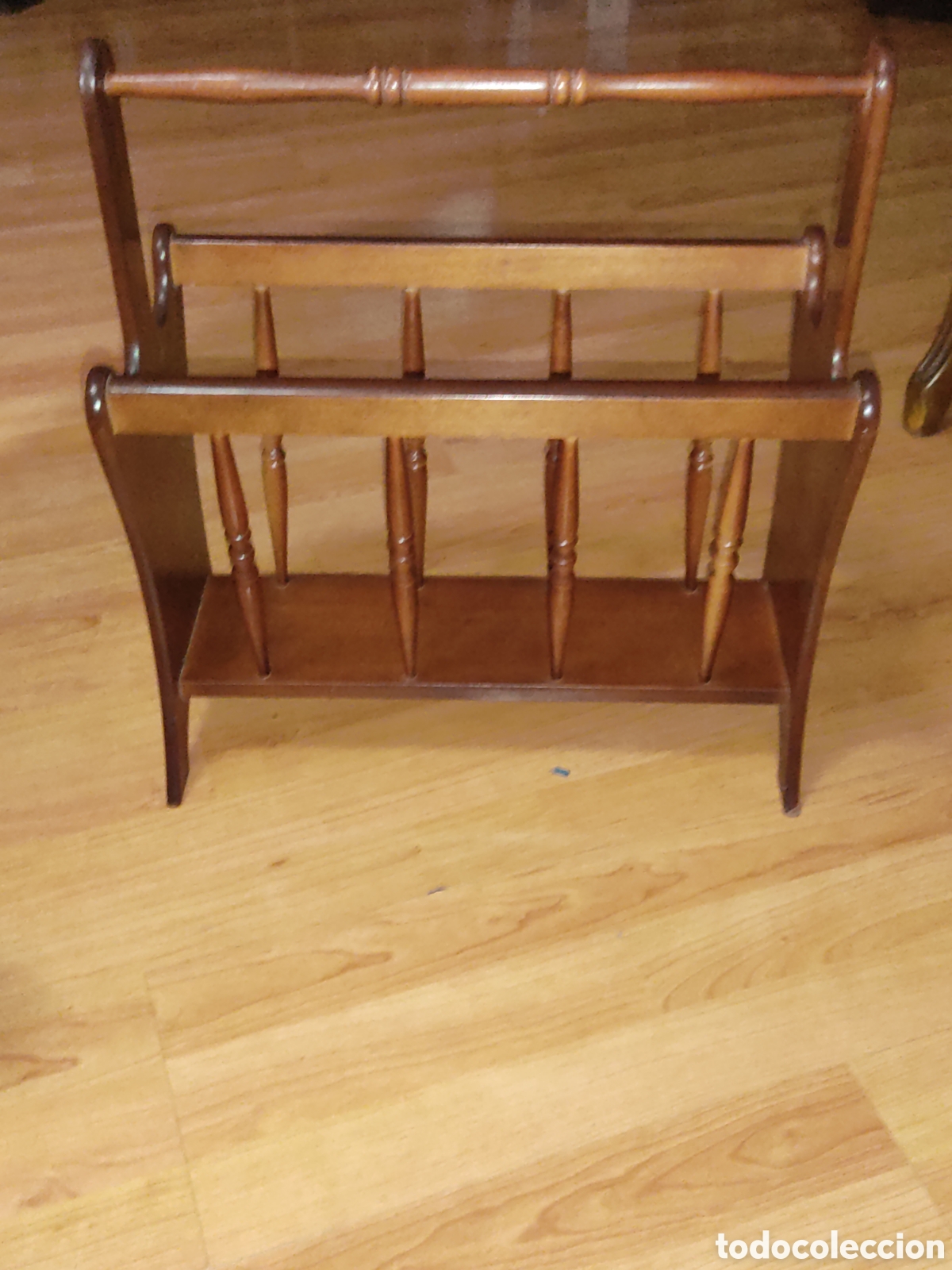 Vintage: Original revistero de madera.Vintage - Foto 6
