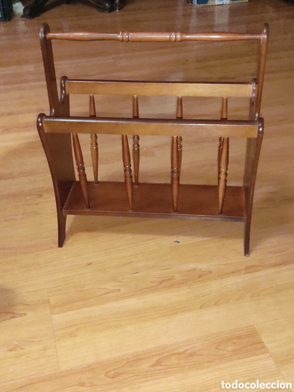 Vintage: Original revistero de madera.Vintage - Foto 7