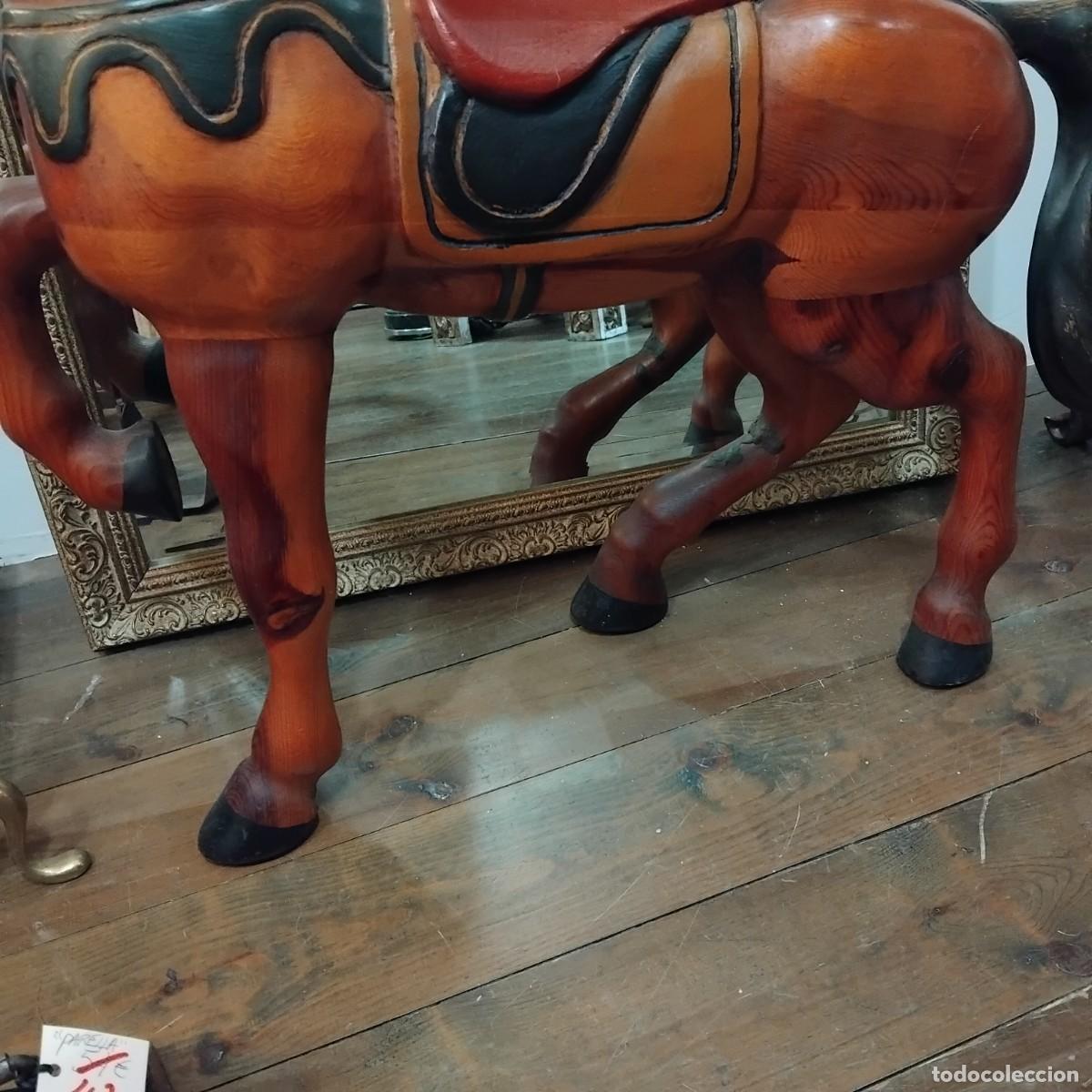 Vintage: Caballo de madera decorativo - Foto 4