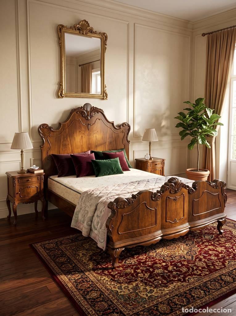 Vintage: ESTRUCTURA CAMA DE MADERA