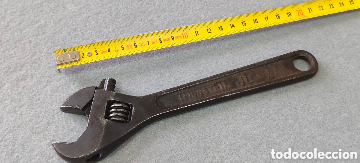 Vintage: TODO UN CLASICO LLAVE INGLESA AJUSTABLE HERMASA 6'&rdquo; FULLY DROP FORGRD MIDE 16Cm
