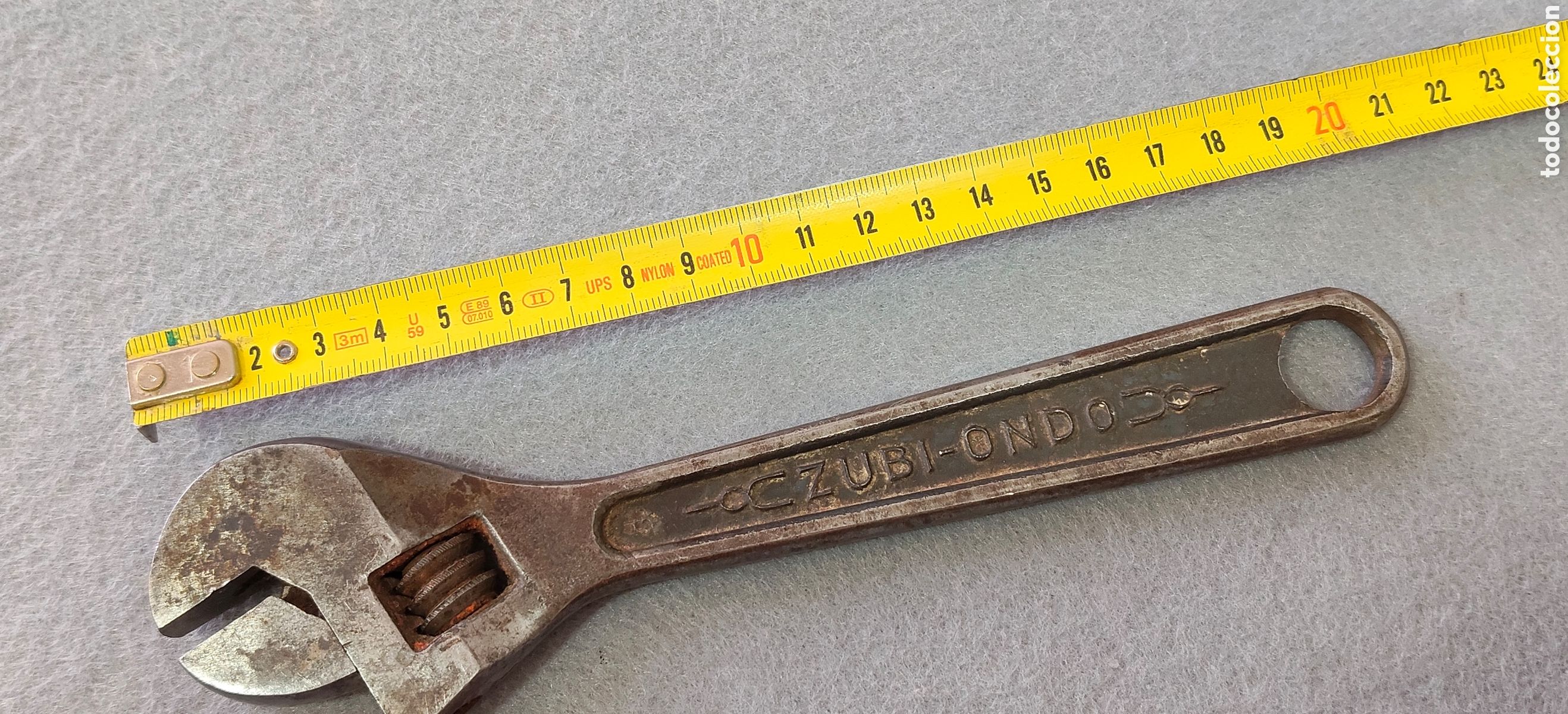 Vintage: TODO UN CLASICO LLAVE INGLESA AJUSTABLE ZUBI ONDO 20 C/N CLASE EXTRA ACERO ESPECIAL AJUSTA BIEN