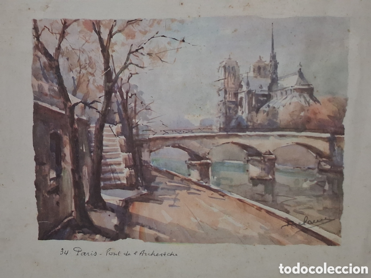 Vintage: Par&iacute;s catedral de Notre Dame - Foto 2