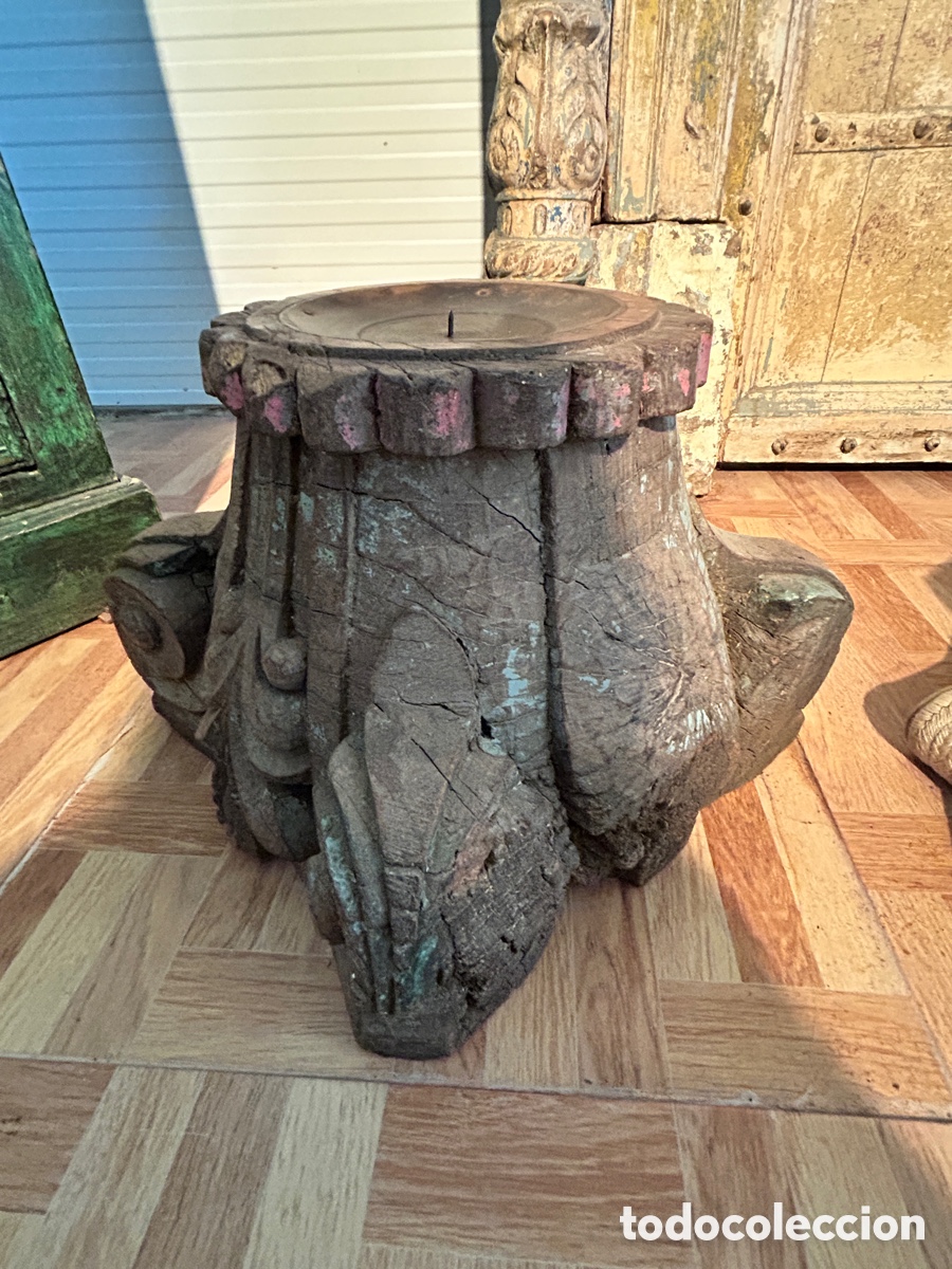Vintage: Candelabro de base de columna - Foto 2