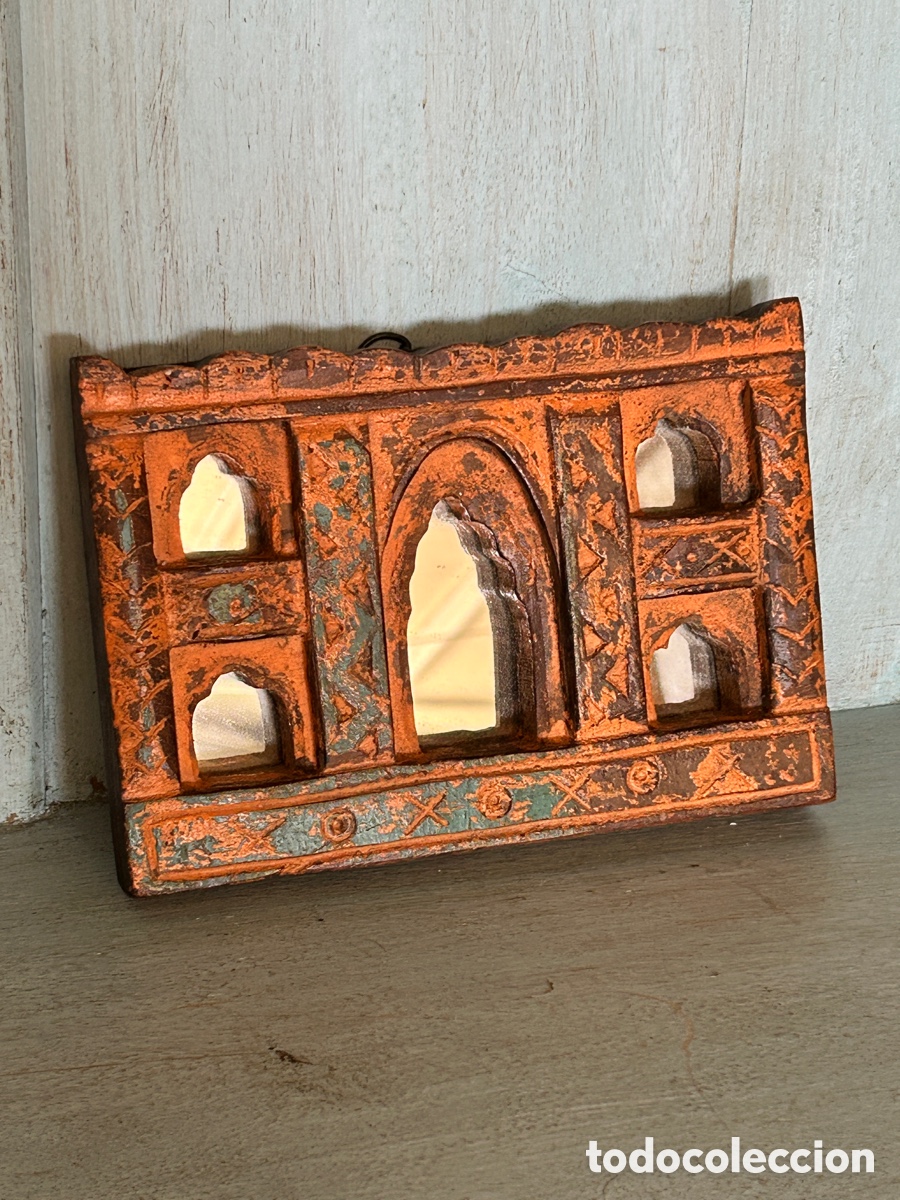 Vintage: Espejito antiguo de India - Foto 1