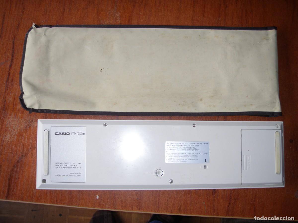 Vintage: TECLADO CASIO PT20 PT-20 FUNCIONANDO CON SU FUNDA - Foto 5