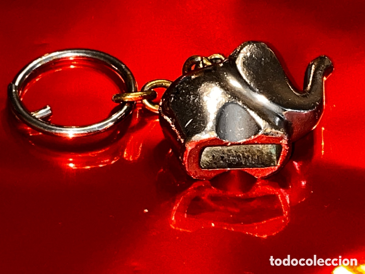 Vintage: Llavero con elefante plateado - Foto 4