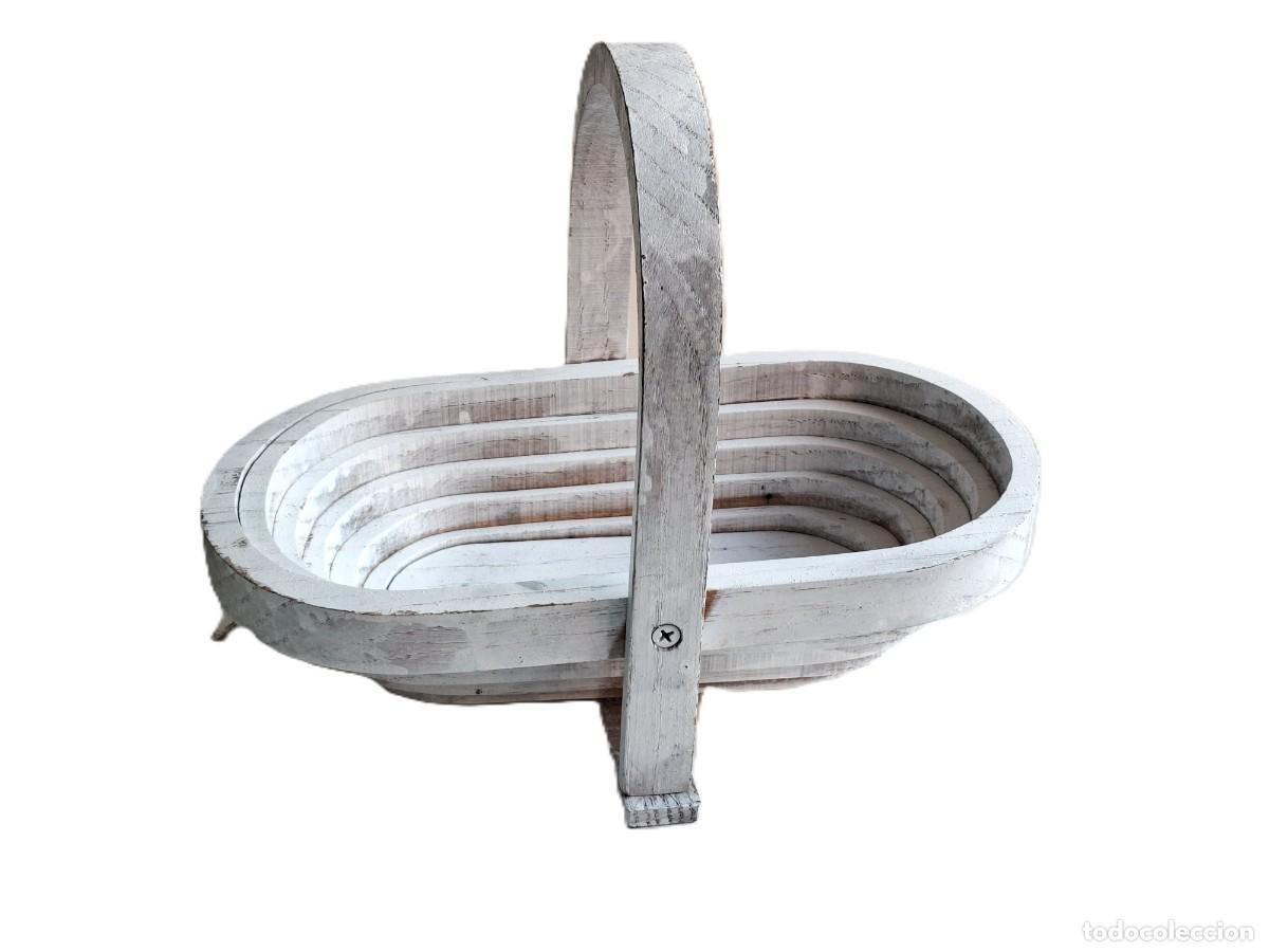 Vintage: CESTA PLEGABLE VINTAGE APROX. 30X12 CM