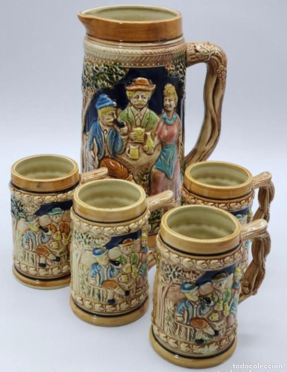 Vintage: CONJUNTO DE JARRAS DE CERVEZA