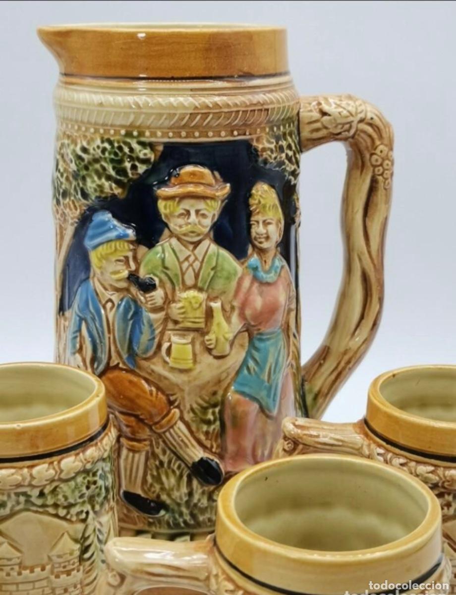 Vintage: CONJUNTO DE JARRAS DE CERVEZA - Foto 2