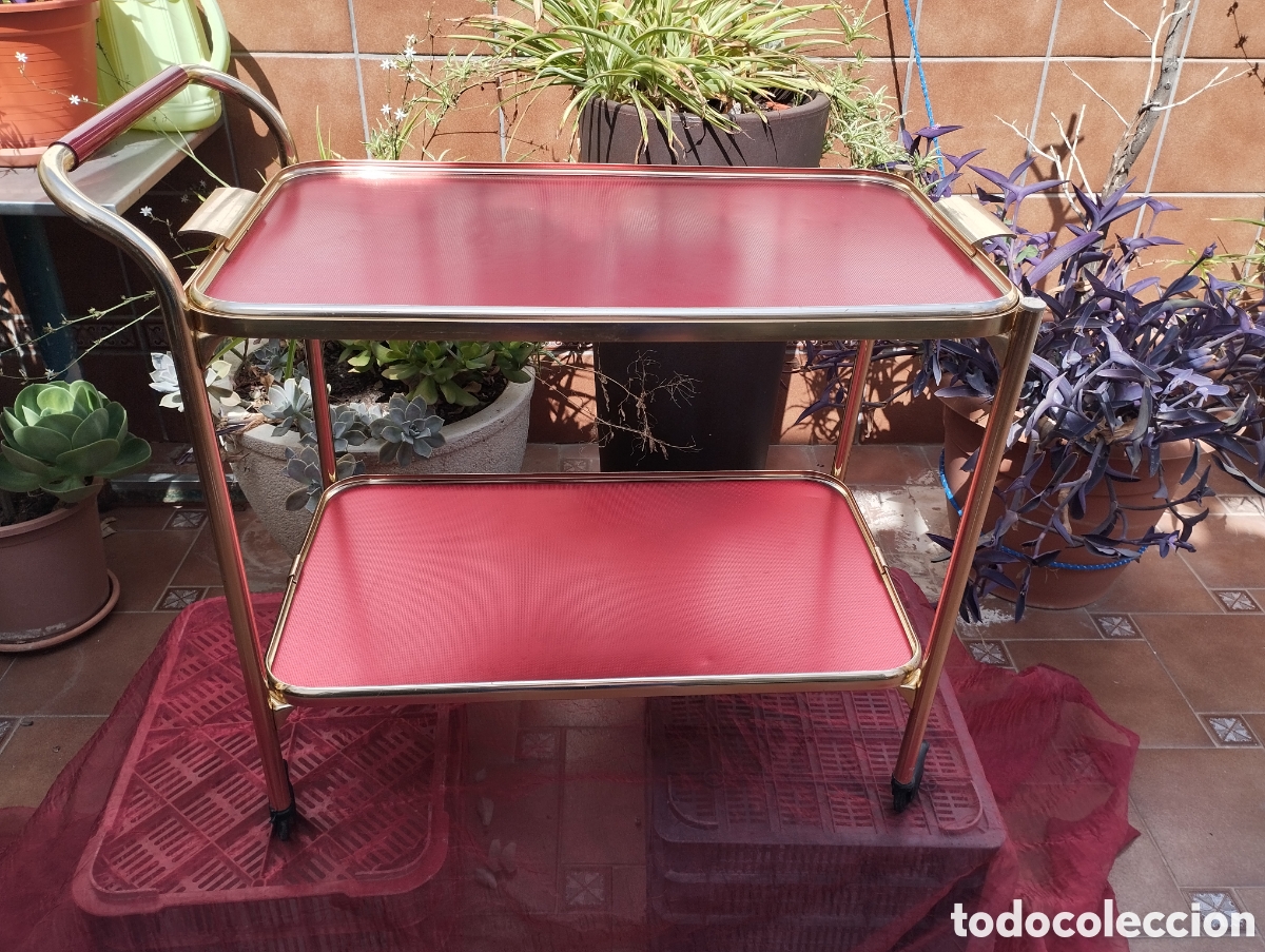 Vintage: CARRITO CAMARERA LUMIUM +COMPLEMENTOS ALUMINIO ANODIZADO - Foto 2