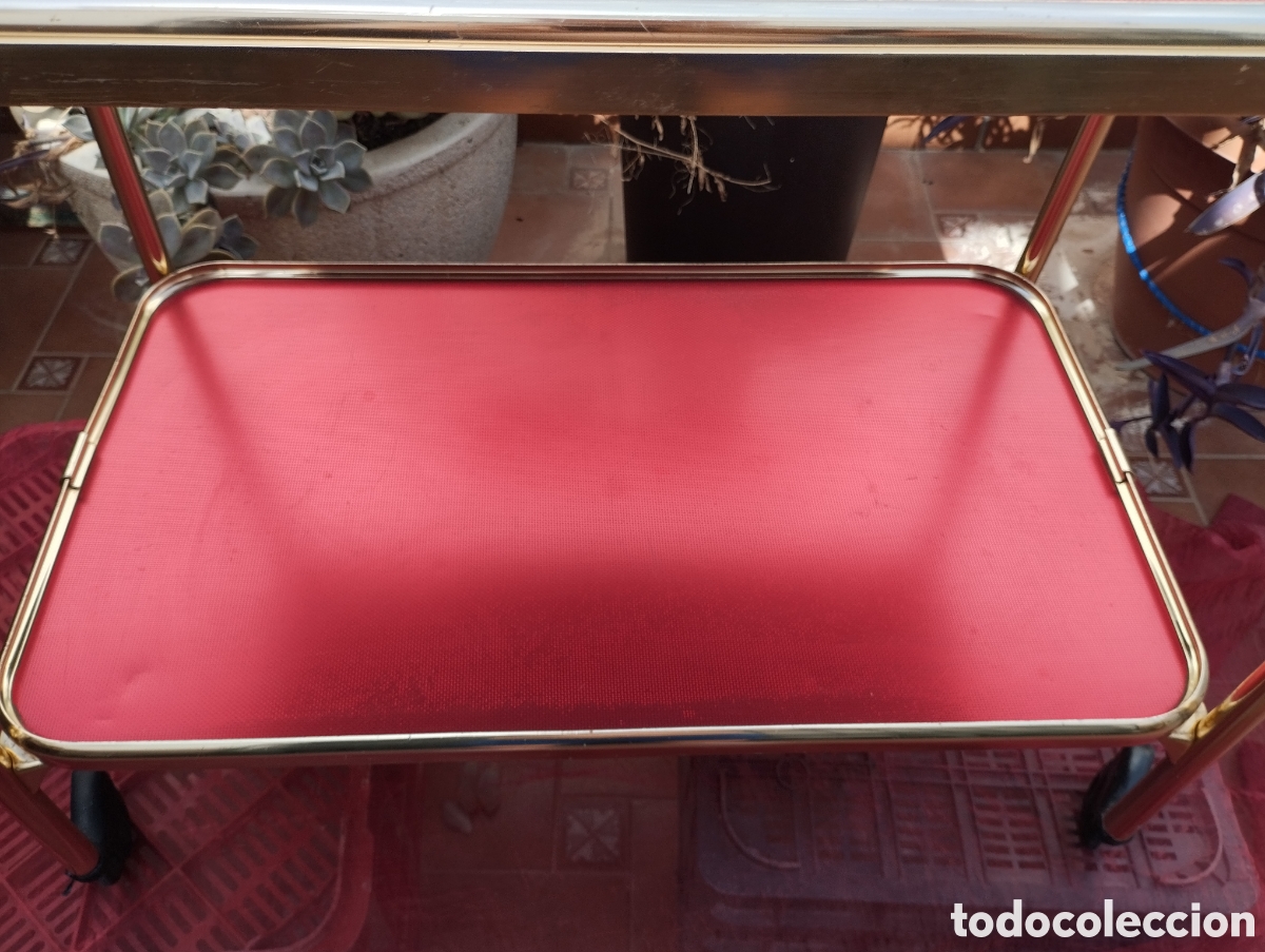 Vintage: CARRITO CAMARERA LUMIUM +COMPLEMENTOS ALUMINIO ANODIZADO - Foto 4