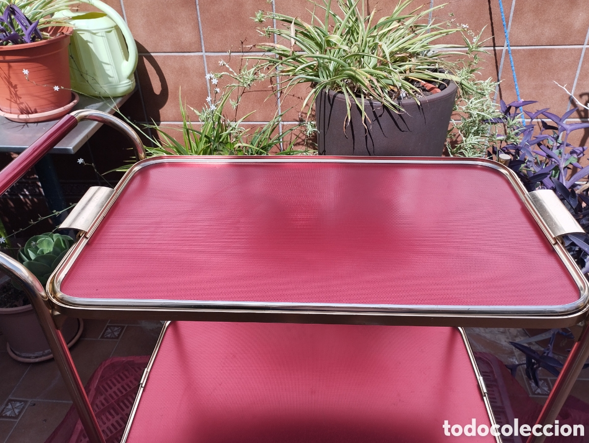 Vintage: CARRITO CAMARERA LUMIUM +COMPLEMENTOS ALUMINIO ANODIZADO - Foto 5