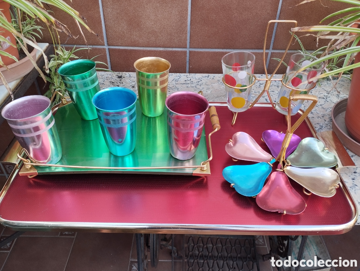 Vintage: CARRITO CAMARERA LUMIUM +COMPLEMENTOS ALUMINIO ANODIZADO - Foto 8