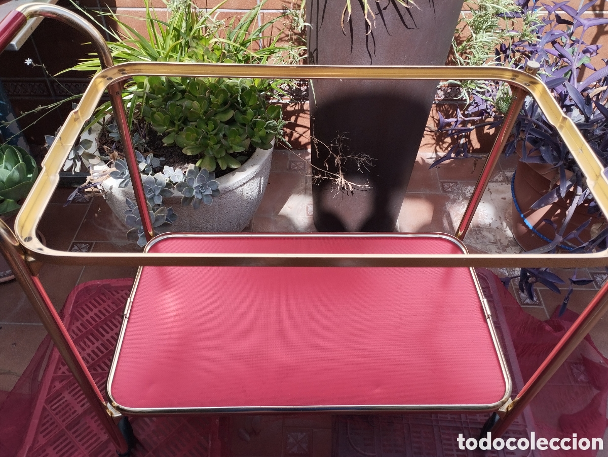 Vintage: CARRITO CAMARERA LUMIUM +COMPLEMENTOS ALUMINIO ANODIZADO - Foto 9