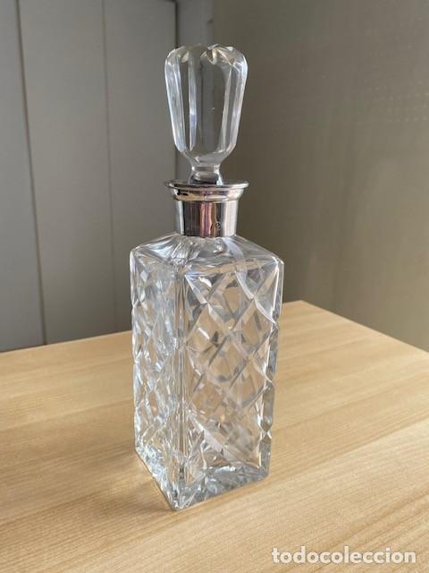 Vintage: LICORERA CRISTAL DE BOHEMIA Y PLATA 925