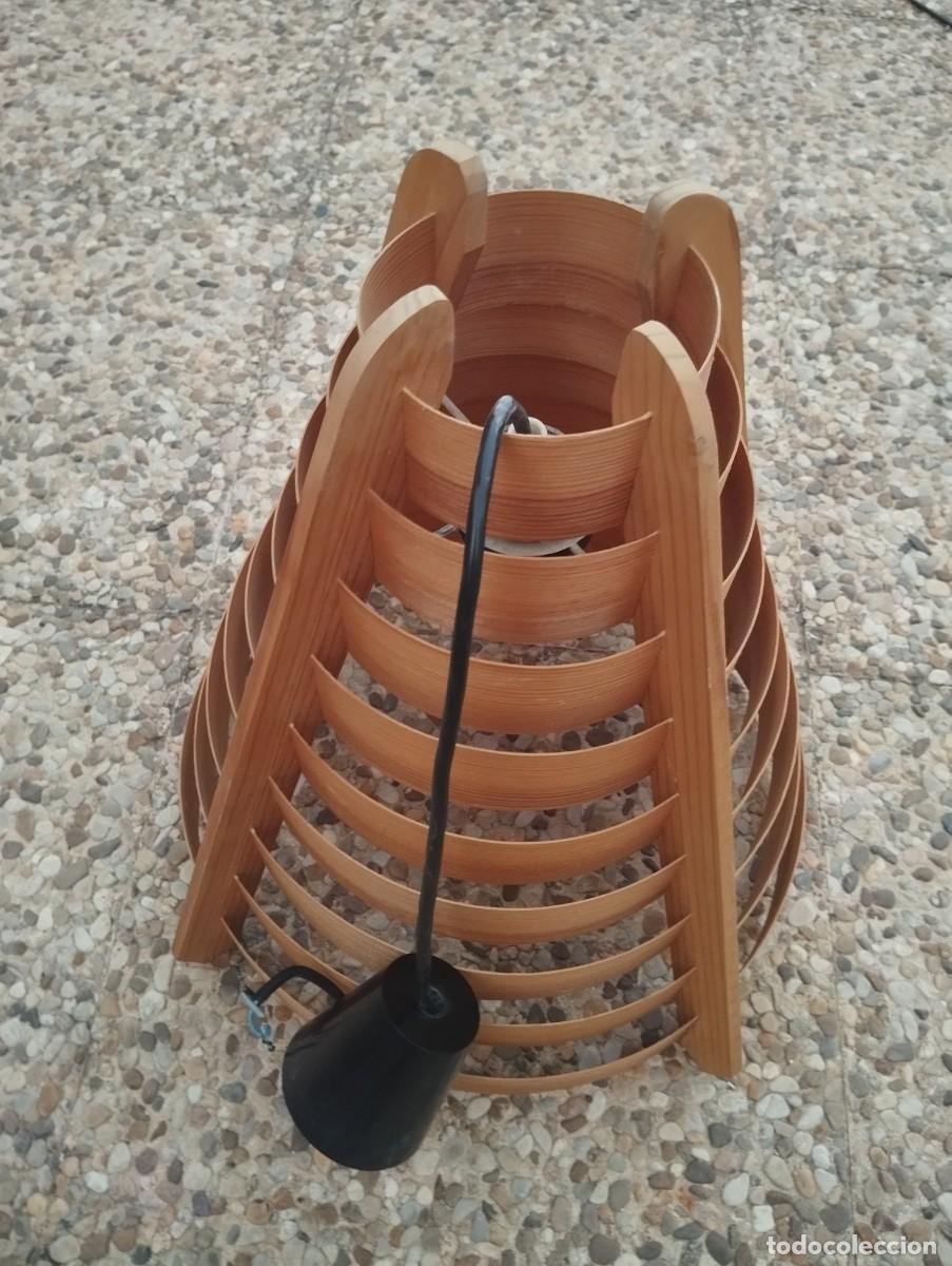 Vintage: Lampara vintage de madera