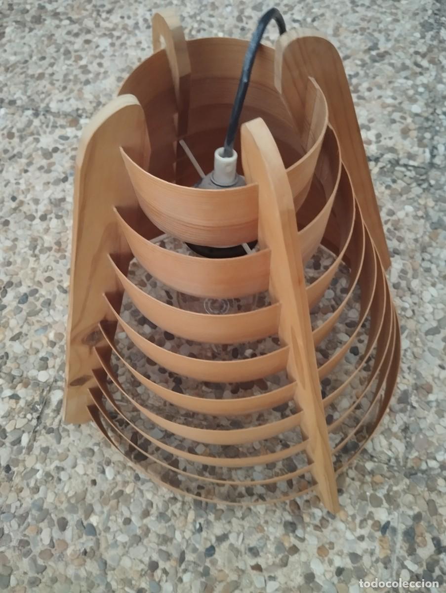 Vintage: Lampara vintage de madera - Foto 3
