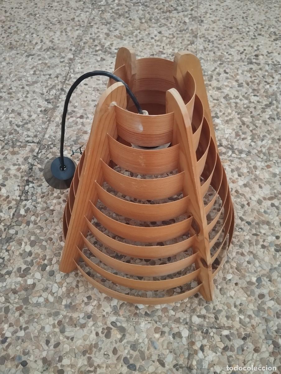 Vintage: Lampara vintage de madera - Foto 6
