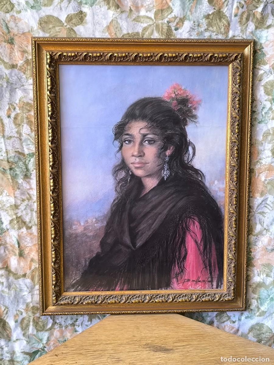 Vintage: Cuadro Joven Gaditana M. Ballesta