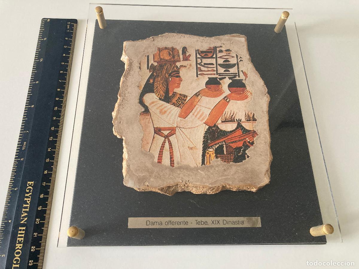 Vintage: ESTELA DEL ANTIGUO EGIPTO REINA NEFERTARI EGIPTOMAN&Iacute;A EGIPCIA