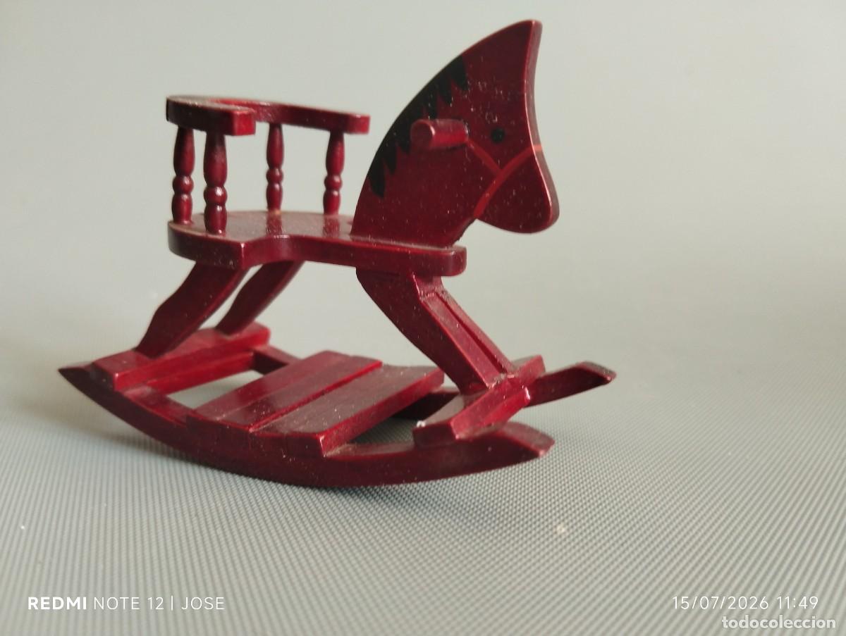 Vintage: Caballito de madera peque&ntilde;o 646 - Foto 1
