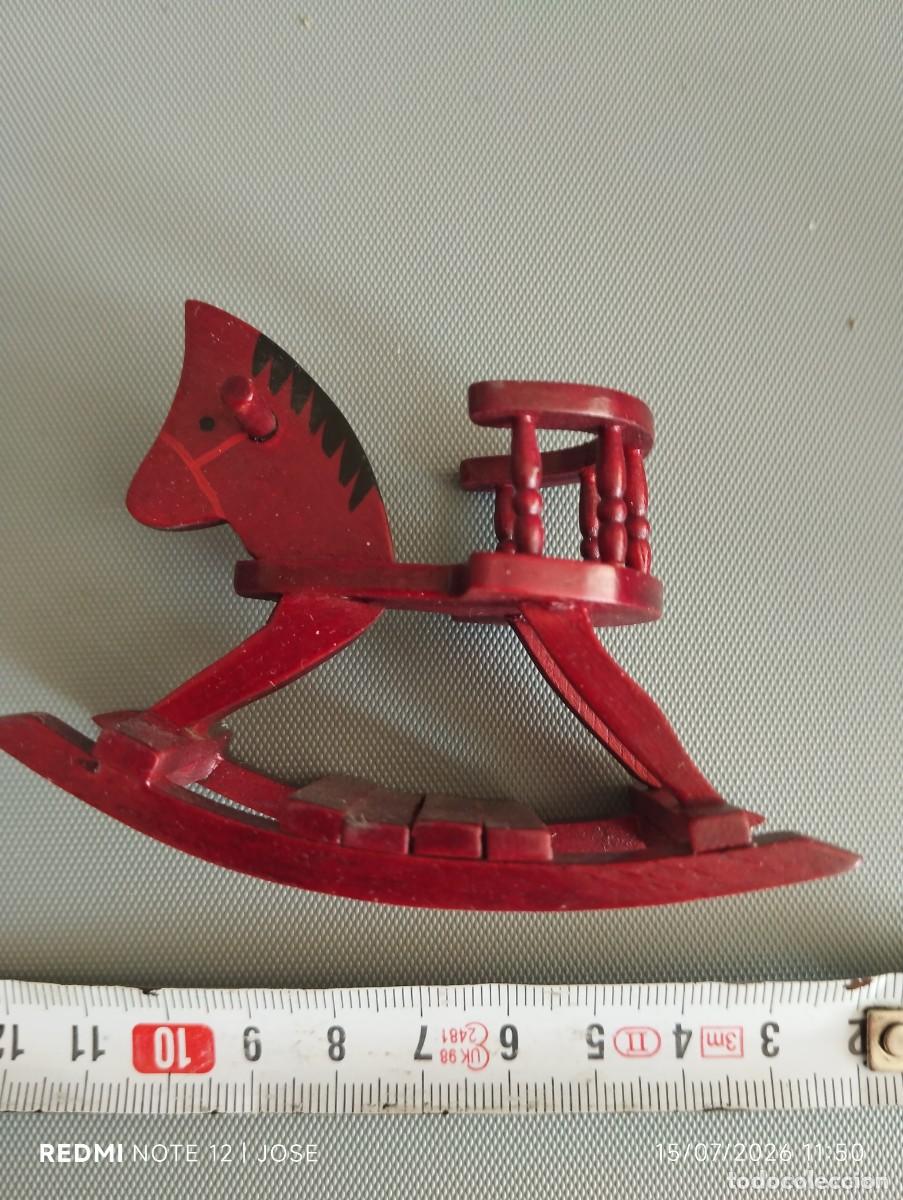 Vintage: Caballito de madera peque&ntilde;o 646 - Foto 3