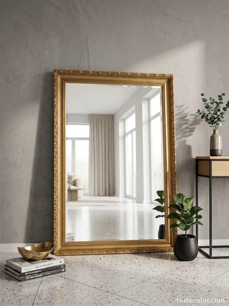 Vintage: ESPEJO DE PARED DORADO