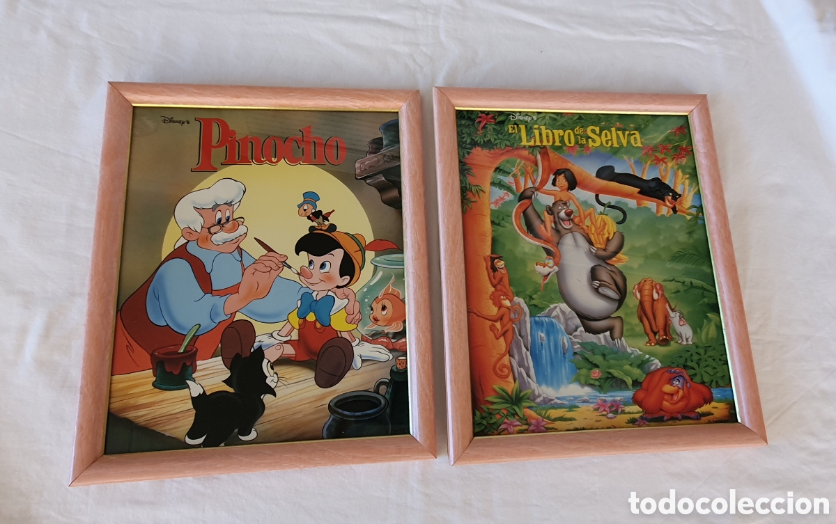 Vintage: Lote de Dos Cuadros Disney Vintage
