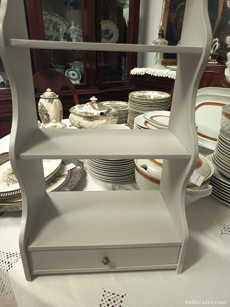 Vintage: Repisa de madera con caj&oacute;n - Foto 3