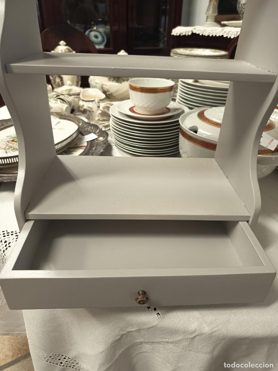Vintage: Repisa de madera con caj&oacute;n - Foto 4