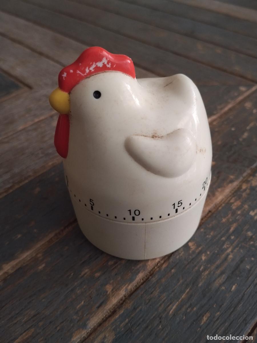 Vintage: Reloj de cocina vintage en forma de gallina &ndash; temporizador mec&aacute;nico