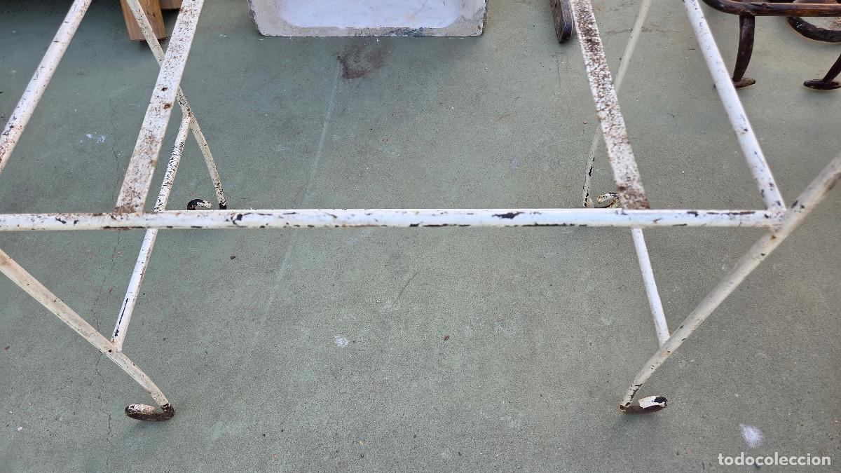 Vintage: estructura de sillon de hierro antiguo - Foto 4