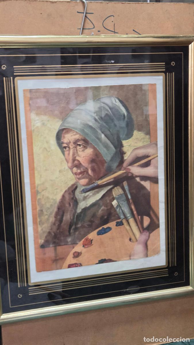 Vintage: cuadro con lamina antigua