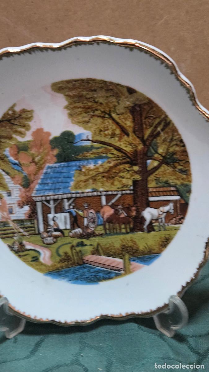 Vintage: plato de porcelana para colgar - Foto 2