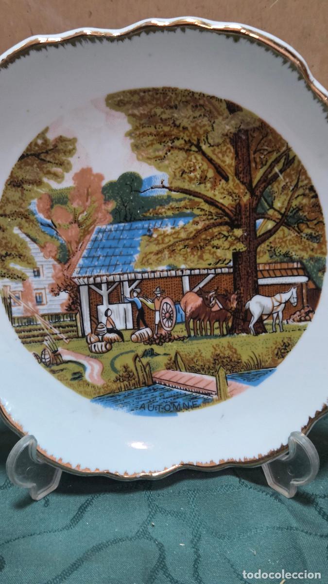Vintage: plato de porcelana para colgar - Foto 3